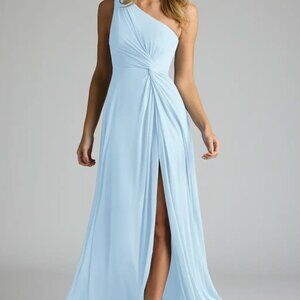 Azazie Brooke Sky Blue Dress
